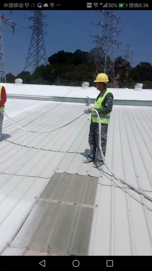 福建泉州市昌福隔热工程是目前国内工业厂房屋顶防锈除锈防漏